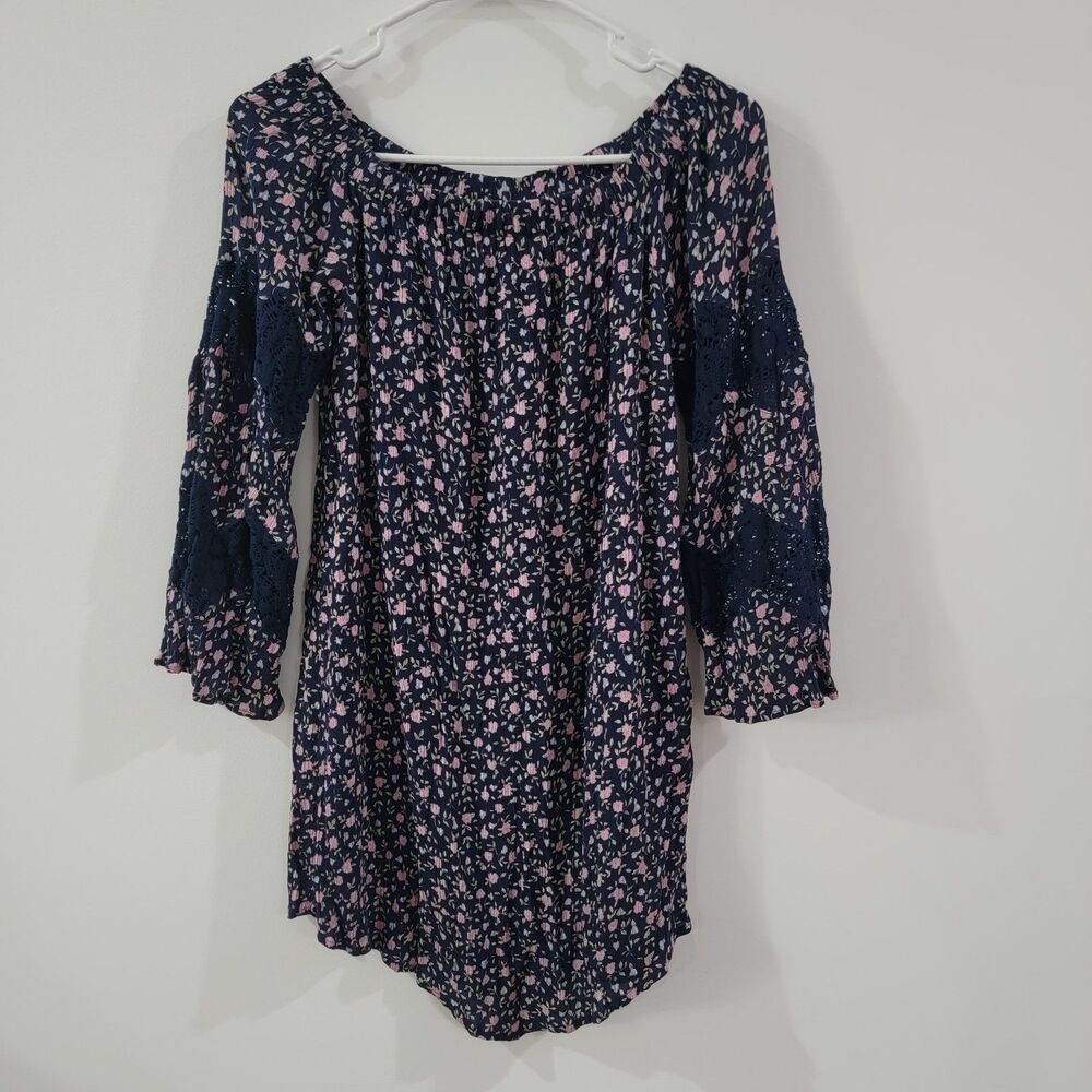 True Craft Womens Mini Dress Size Xs Floral Peasant Boho‎